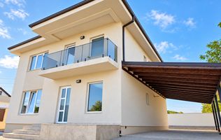 Casa noua la cheie, 4 camere, 3 bai, mobilata, 523 mp teren, Cetate