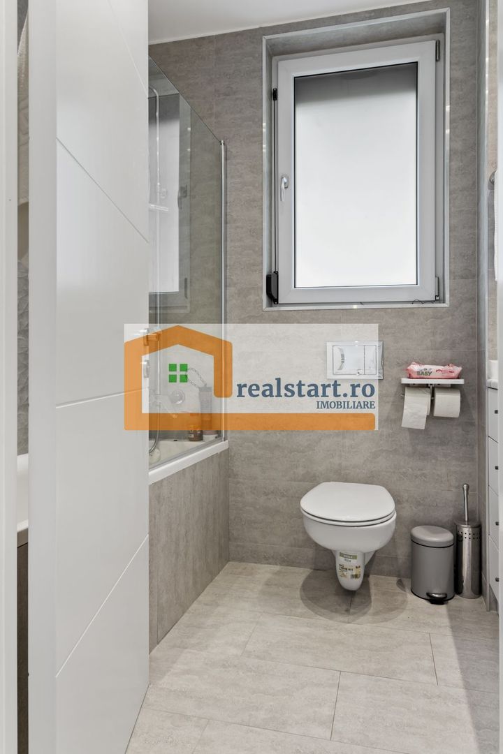 Parter Inalt, Terasa 38 mp vedere parc, mobilat si utilat premium - Poză 14