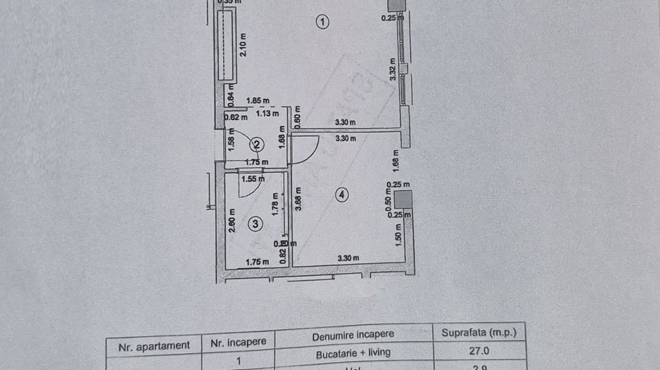 Studio mobilat și utilat, bloc 2020, etaj 3 – Terasă comuna amenajată - Schiță 15