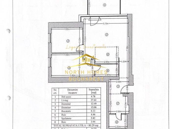 Apartament de vanzarev-3 camere - 80 mp2 - One Herastrau Towers - Poză 4