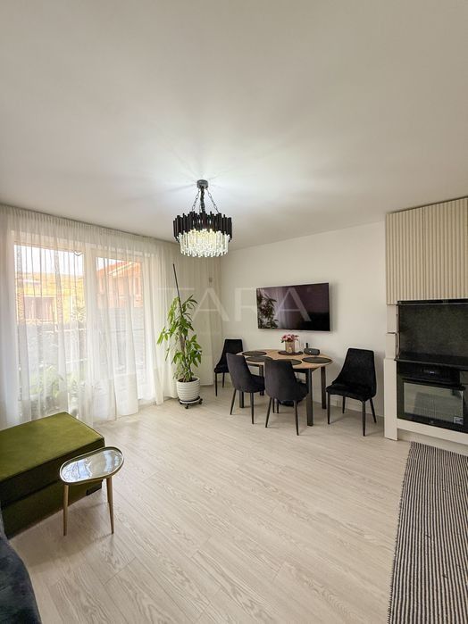 Apartament cu 2 camere, ultarfinisat, mobilat, cu grădină proprie. - Poză 4