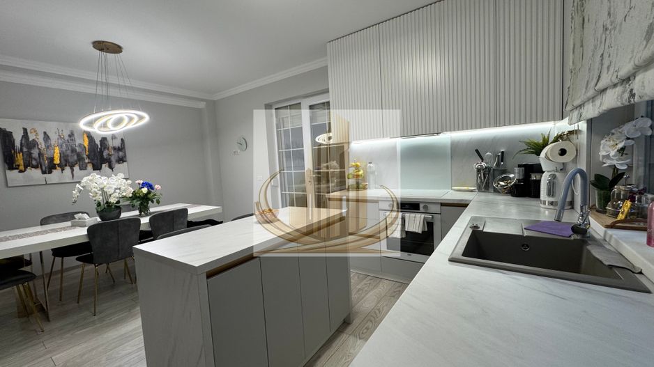 Casa in stil mediteranean, ultrafinisată 5 camere, 3 bai + curte. - Poză 5