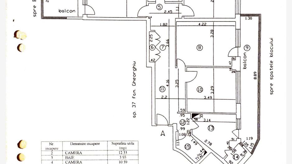 Apartament spatios pentru inchiriere in zona Blvd. Mihalache - Schiță 13