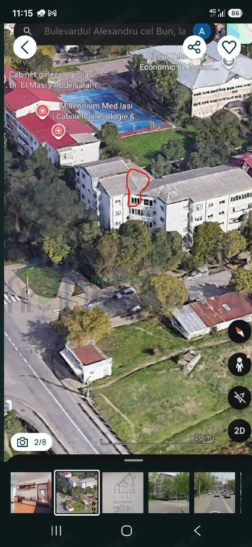 Apartament Decomandat 2 camere 2 Balcoane intabulat mobilat Izolat Zona Alexandru cel bun iasi - Poză 5