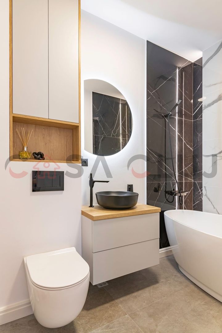 2 camere, centru, bloc nou, parcare subterana - Poză 7