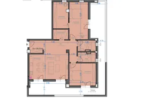 Zona Aradului. Terasa 42 mp. Loc de parcare. Comision 0%. - Schiță 12
