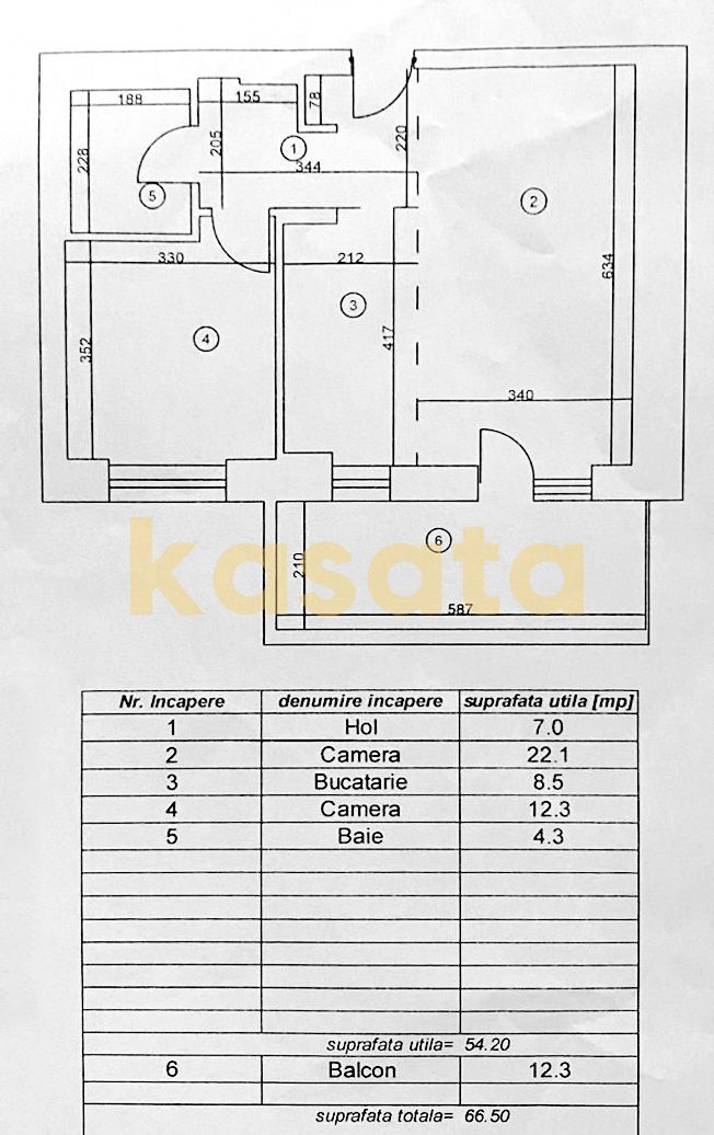 Apartament decomandat 2 camere, Aviației Tower,  Parcare - Schiță 19