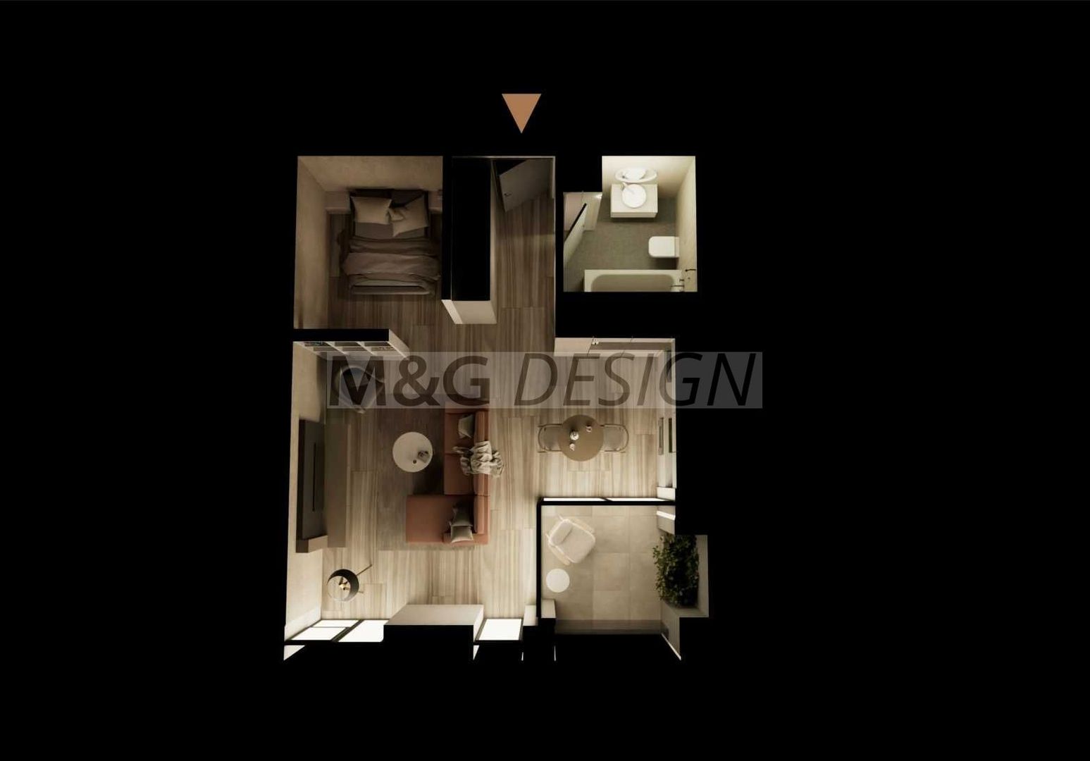 Apartament 1 camera bloc nou zona centrala - Poză 2
