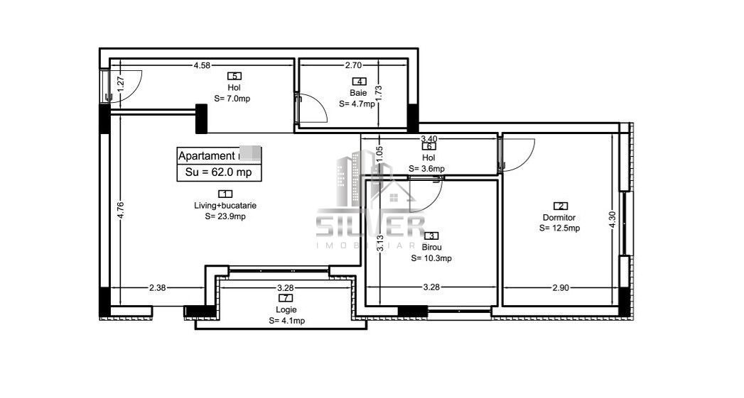 Apartament cu 3 camere finisat/62mp/imobil calitativ/CF. - Poză 2