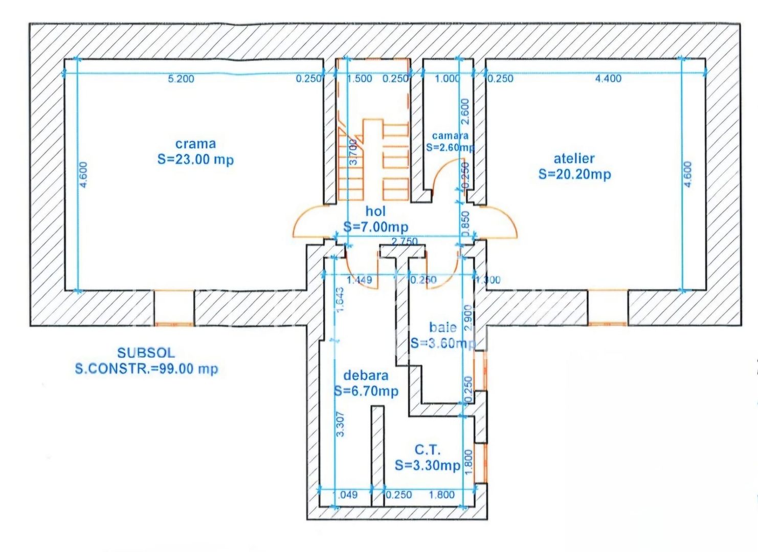 Casa Individuala cu 7 camere Mobilata si Utilata, zona Turnisor - Schiță 29