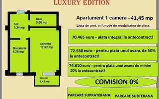 Apartament 1 camera de vanzare in Iasi, Galata, 41,45 mp, bloc nou - Poză 2