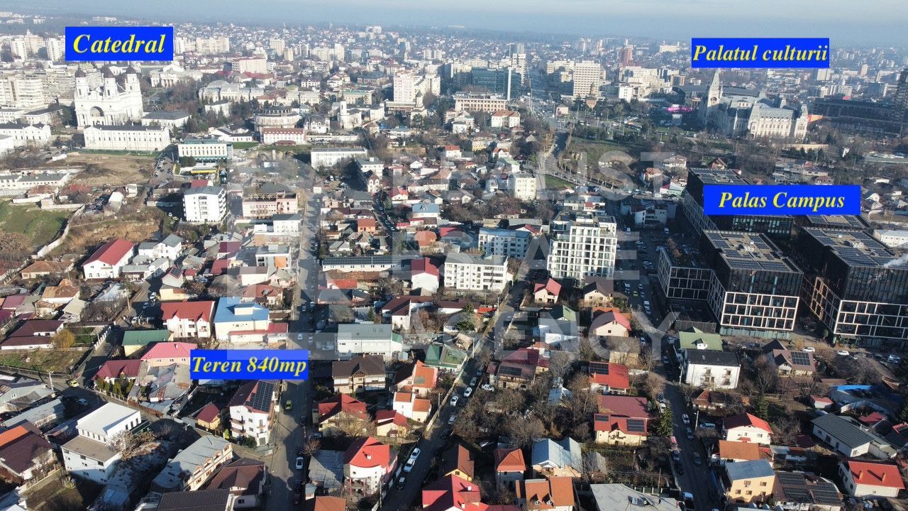 Teren de vânzare – 840 mp, zonă centrală Iași, la 3 minute de Palas - Poză 1