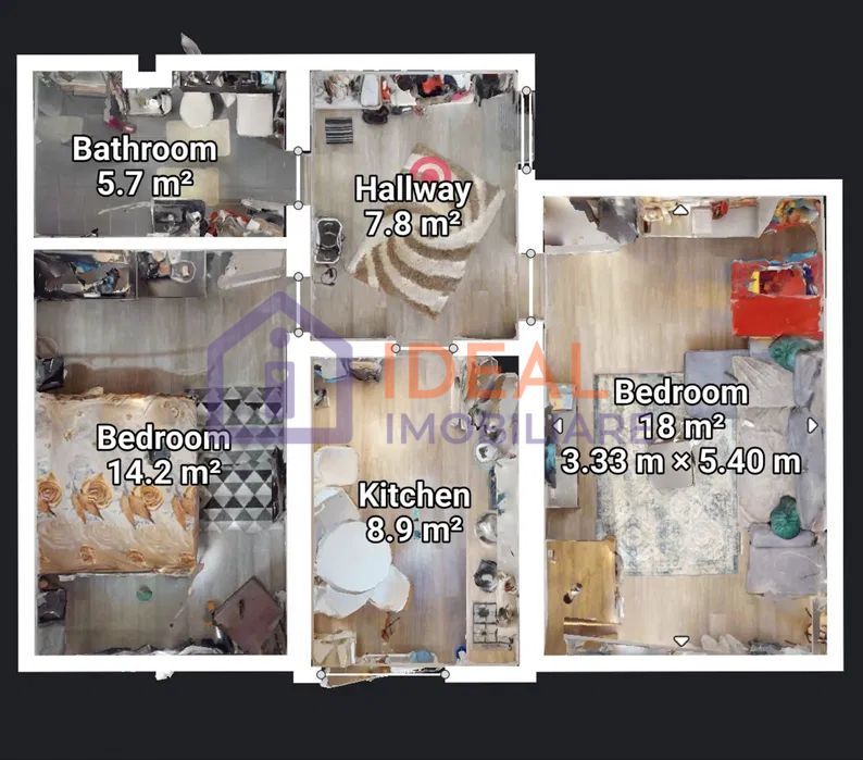 Apartament 2 camere decomandat – Cartierul Arhitecților - Poză 8