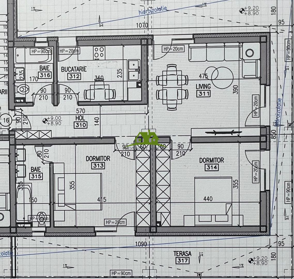 Apartament 3 camere, bloc nou, P+3, Ap.16, Et.3, Bl.6 - CP2462269 - Poză 5