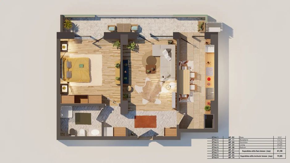 Apartament 2 camere - Shopping City - Poză 3