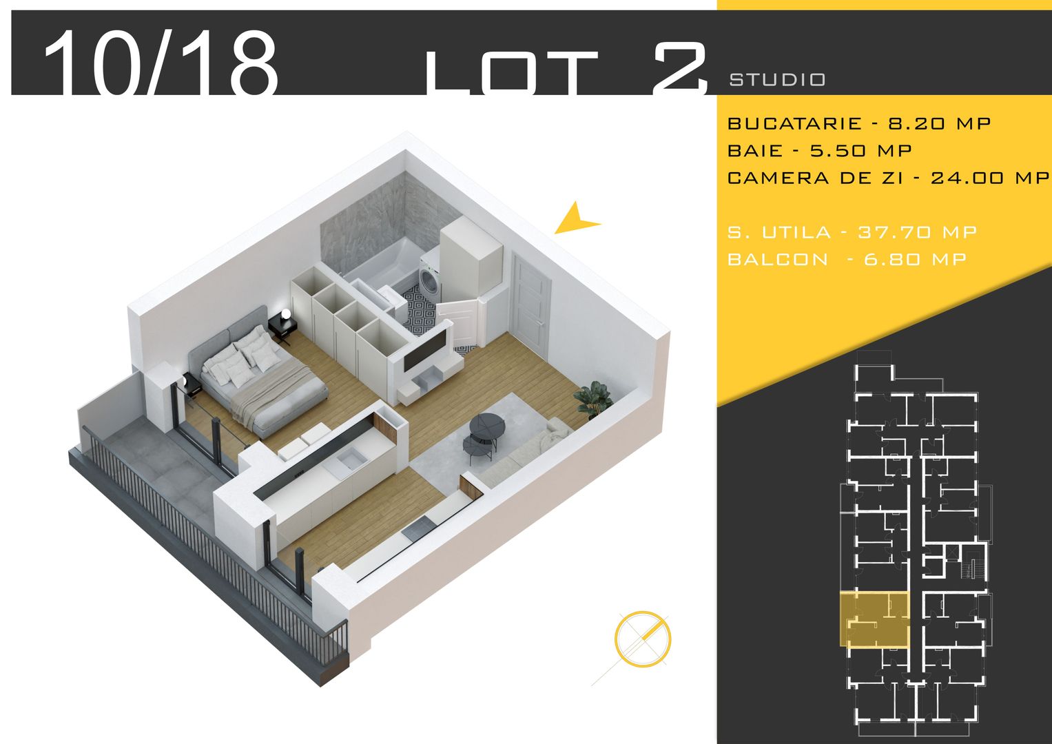 APARTAMENT 2 CAMERE TIP STUDIO-METROU NICOLAE TECLU! - Poză 2