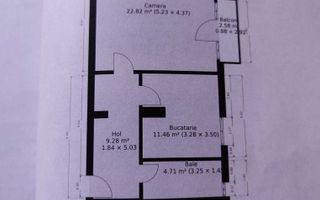 Apartament deosebit cu 2 camere | Medicina - Schiță 10