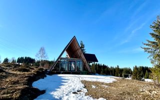 Cabana tip A frame si teren 1000 mp de vanzare / Marisel . Cluj - Poză 9