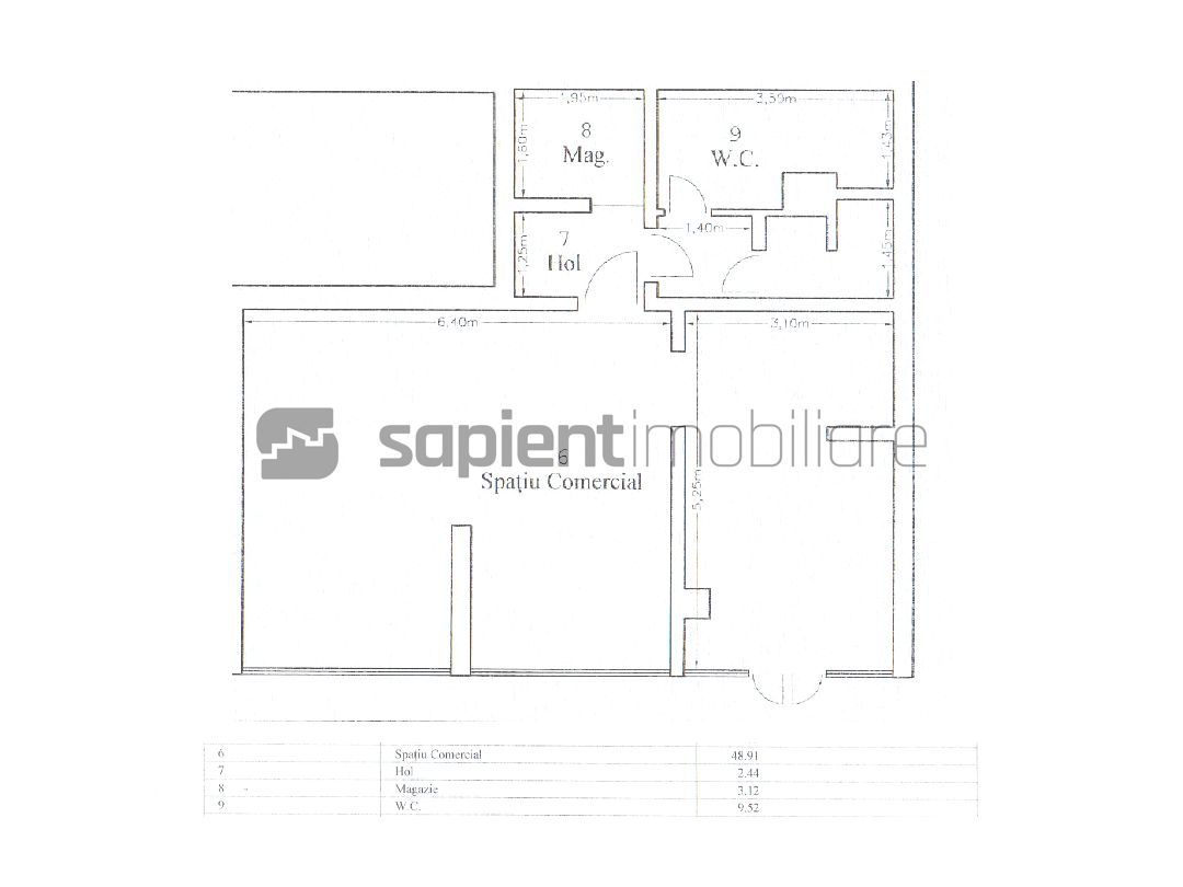 Sapient | Spatiu comercial în zona Oneștilor, Oradea - Schiță 11