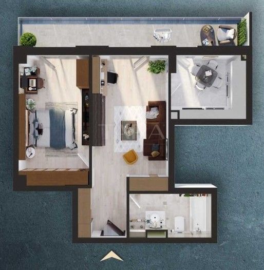 Apartament 2 camere cu bucătărie decomandată, Marasti central. - Poză 6