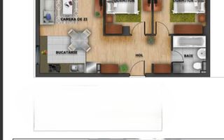 Apartament cu 3 camere si terasa, ansamblul Luminia, Europa - Schiță 10
