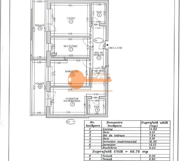 3 camere Grozavesti ( loc parcare-vedere libera ) - Poză 10