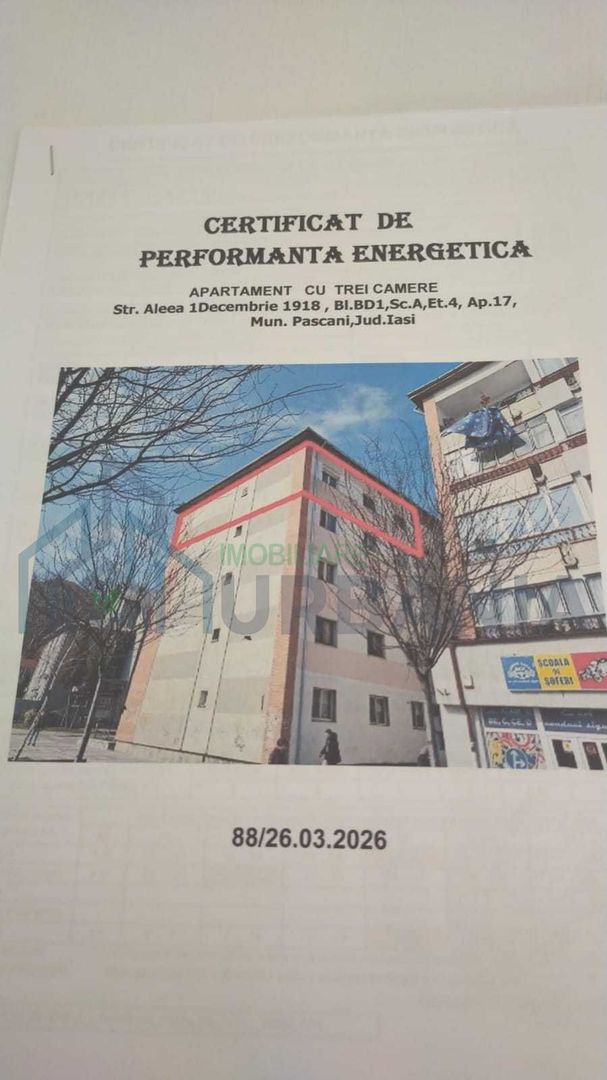 Apartament 3 camere renovat, zona Esplanada, Pașcani - Poză 7