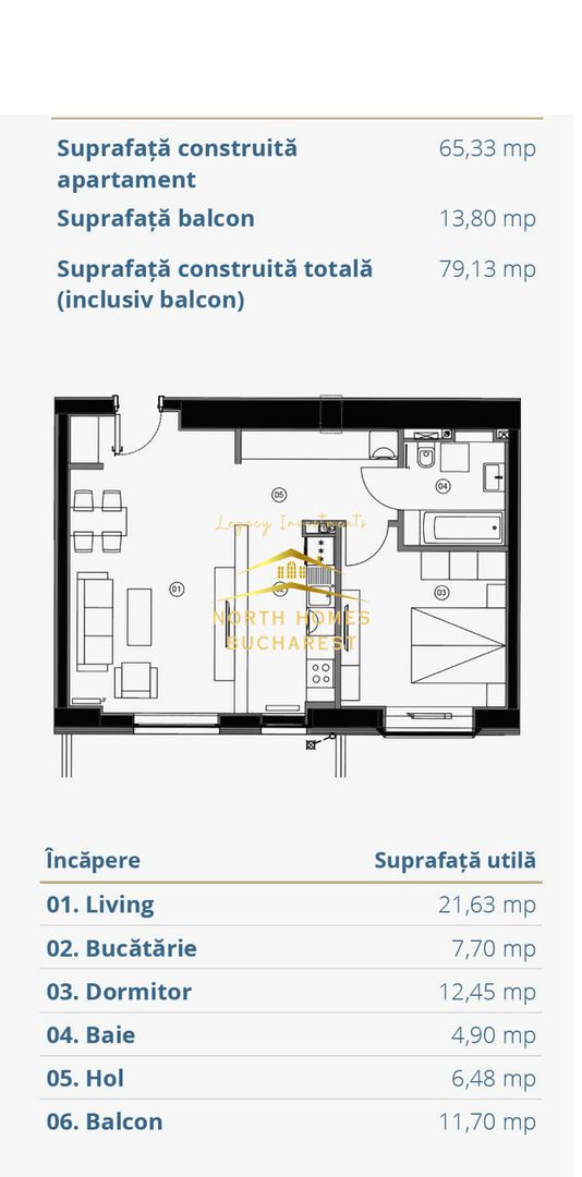 Apartament mobilat si utilat - Promenada Mall - Poză 3