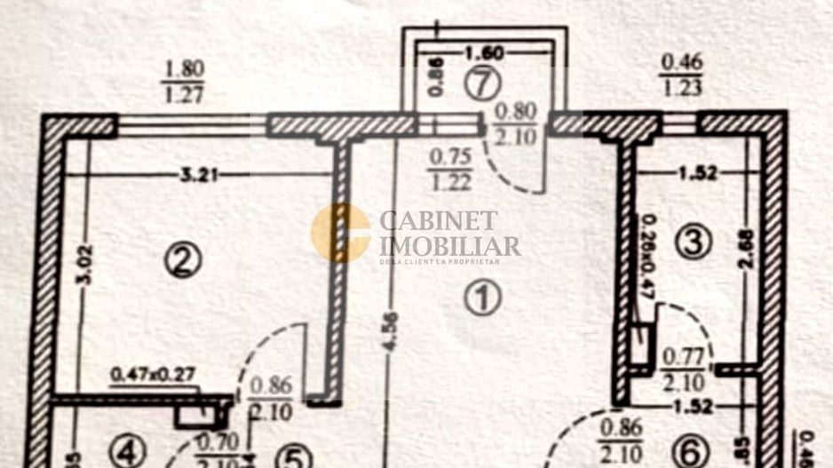 2 Camere | 1977 | Renovat | Utilat | Metrou Gorjului - 5 min - Schiță 8