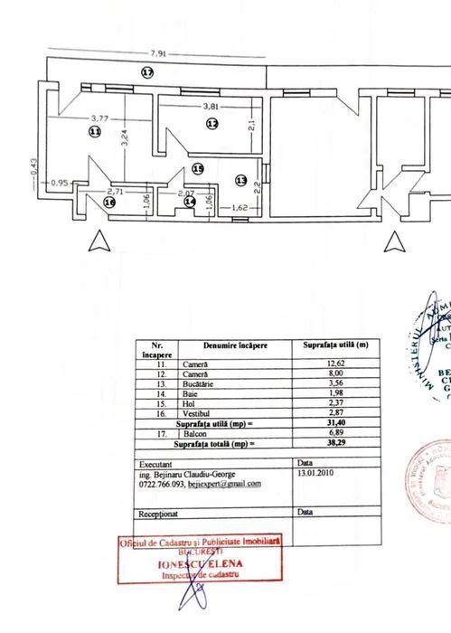 Apartament 2 camere mobilat, etaj 9, Cișmigiu – Sala Palatului - Poză 7