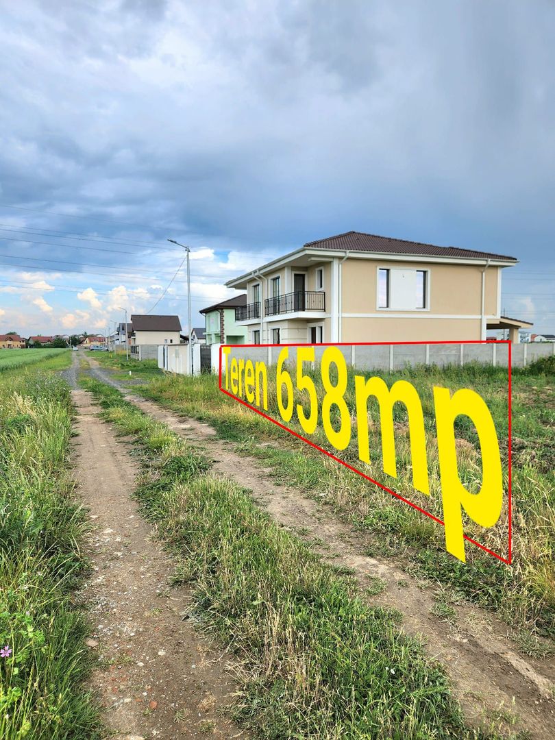 Parcela 658mp cu pozitionare excelenta-Giroc - Poză 1