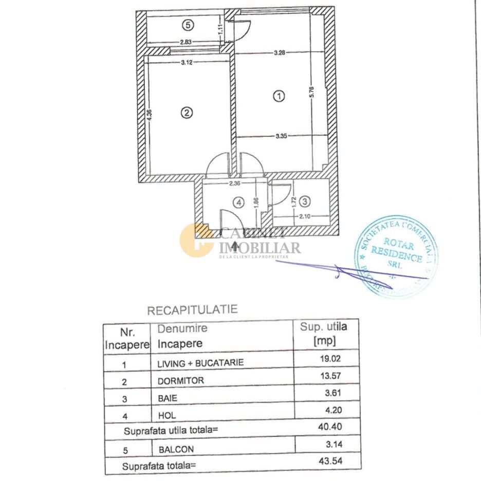 2 Camere | 2022 | Mobilat | Utilat | Rotar Park 2 - Schiță 7