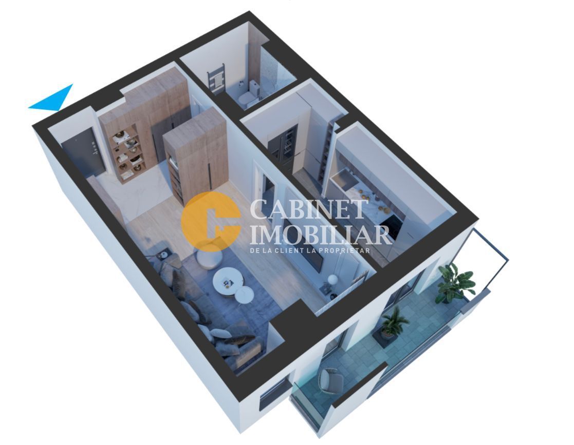 Apartament 1 Camera - Bloc Nou 2023 - Zona Rond Vechi Nicolina - Poză 3