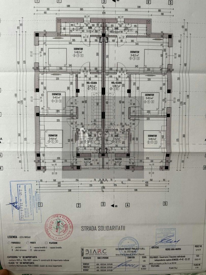 DUPLEX D+P+1 CU GARAJ SUBTERAN DE 60 MP – TEREN 241 MP – BRAGADIRU - Schiță 18