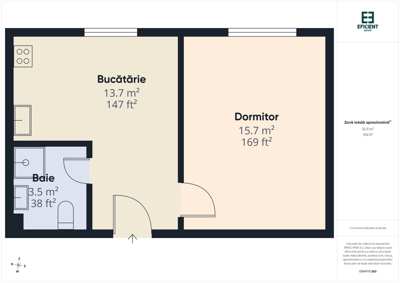 Apartament cu o cameră etaj 1 - Zona Lipovei - Timișoara - Poză 13