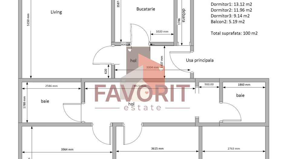 4 camere | centrala proprie | etaj intermediar | zona excelenta | renovat | - Poză 13