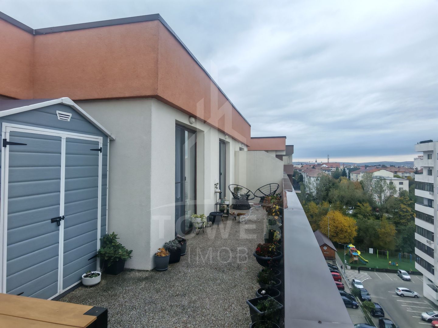 Penthouse 116 mp, terasă generoasă- vedere panoramică, compartimentare excelenta - Poză 14