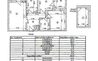 Apartament cu trei camere, Centrul Civic - Mesota - AFI Mall , etaj 2 - Poză 9