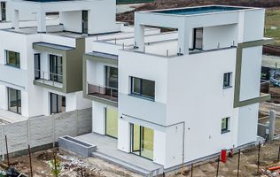 Casă nouă 2025 cu terasă rooftop – 5 camere, design modern, în Gai
