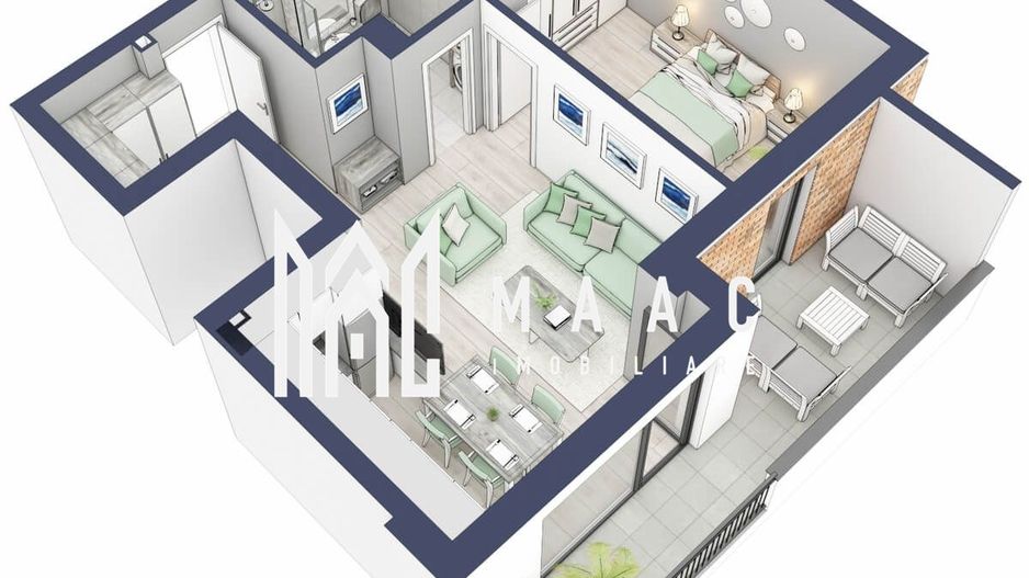 Apartament 2 camere | Balcon 10.3 mp | Etaj 2 | Turnisor - Poză 5