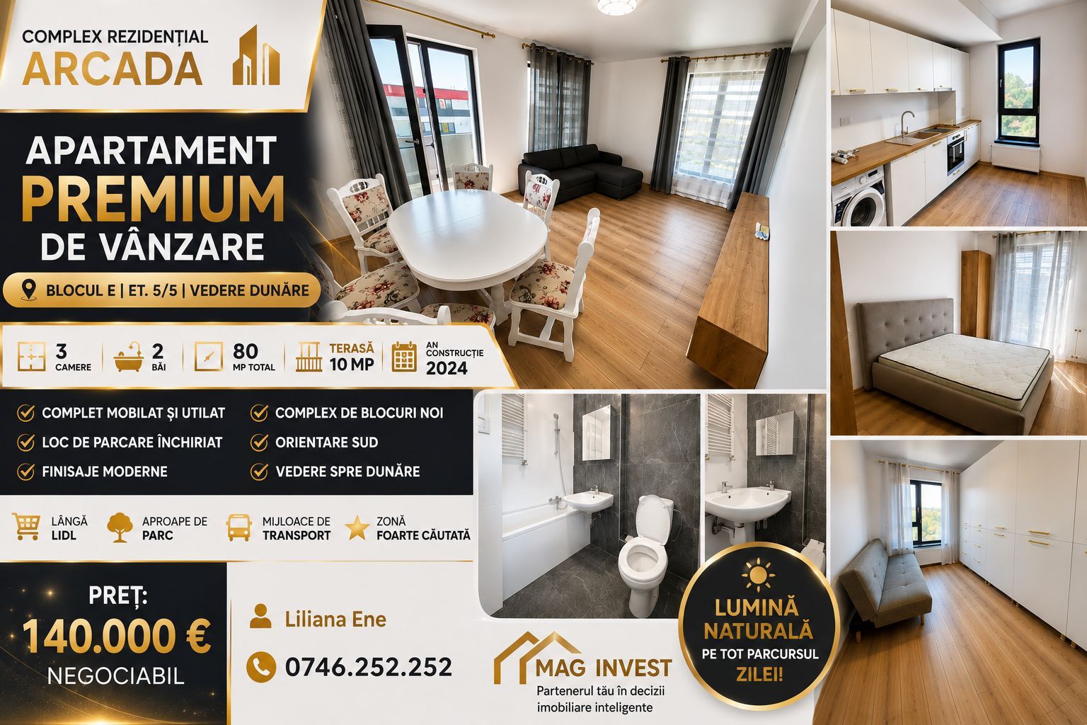 Apartament modern cu 3 camere - Complex Arcada - Poză 1