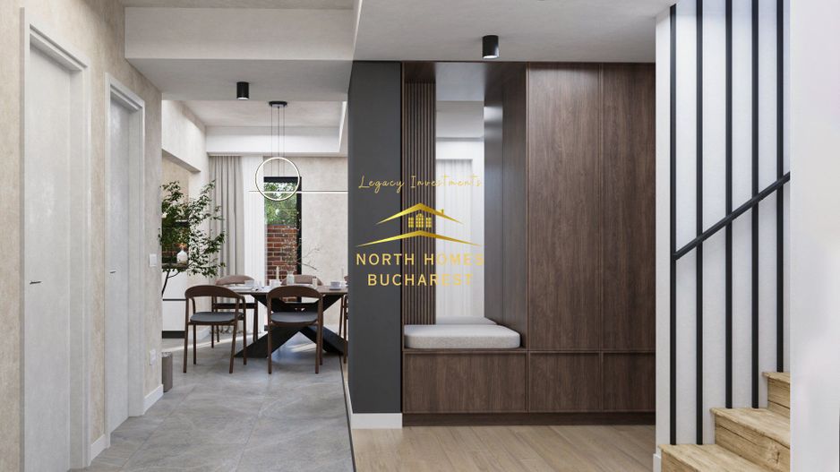 Duplex moder 4 camere, 3 bai, 2 locuri de parcare - Bucurestii Noi - Poză 7