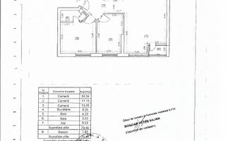 Apartament 3 camere Otopeni central - Schiță 12