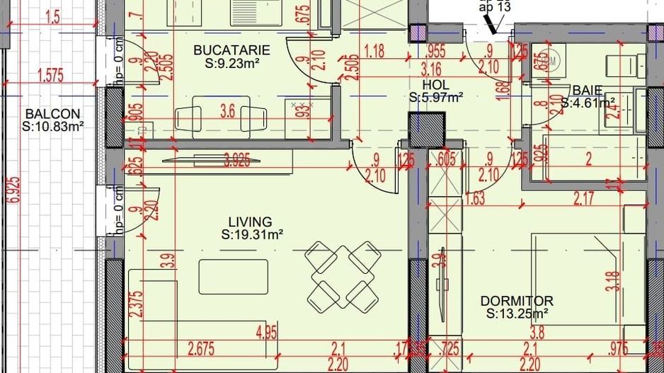 Oferta Lansare 2 camere decomandat bloc boutique - Schiță 6