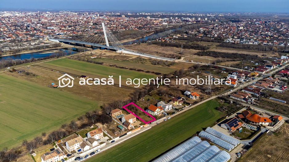 De vanzare teren de 880 mp - front stradal 16.5m - Aradul Nou - Poză 2
