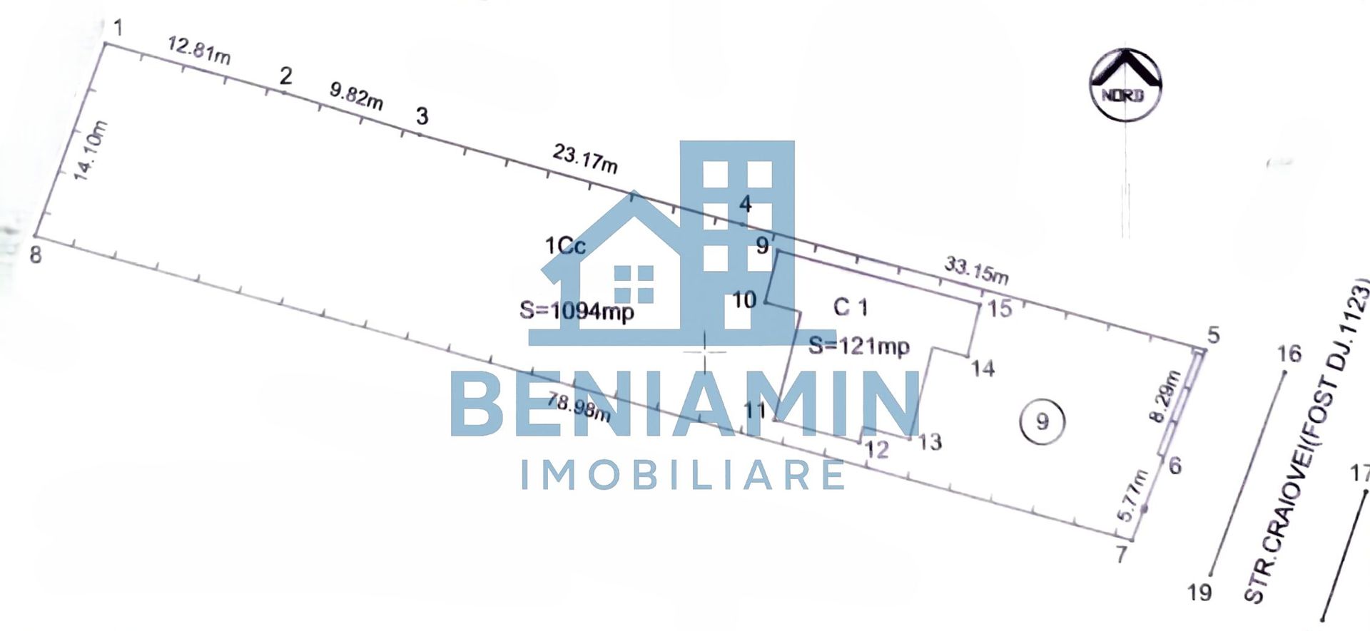 Casa P+M 224mp si teren 1000mp-Romanesti pe principala-2014-Libera - Schiță 9