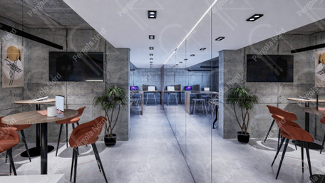             Spațiu de co-working modern      