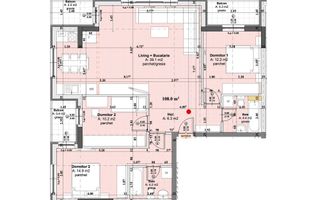 Apartament 4 camere, 2 bai bloc nou cu lift si parcare - Poză 5