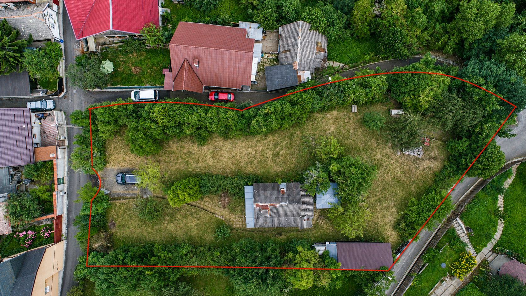 TEREN INTRAVILAN 1.498 MP CU CONSTRUCTIE | 3 FRONTURI STRADALE | SCHEI - Poză 1