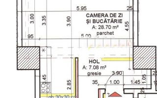 Apartament tip studio de inchiriere in bloc nou! - Schiță 13